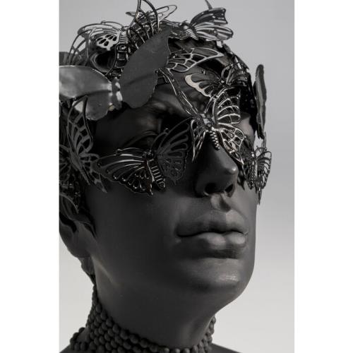 Skulptur Vingslag - Svart Byst, 35cm