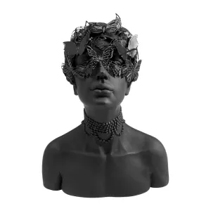 Skulptur Vingslag - Svart Byst, 35cm
