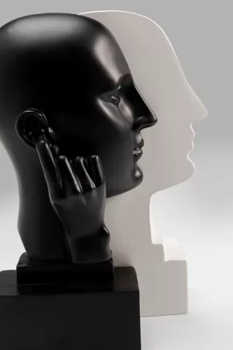 Bokstöd Twins Deaf - Svart/Vit