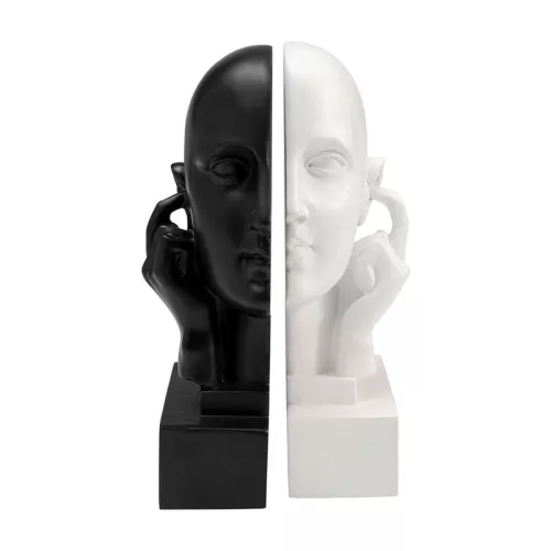 Bokstöd Twins Deaf - Svart/Vit