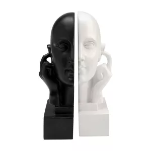 Bokstöd Twins Deaf - Svart/Vit