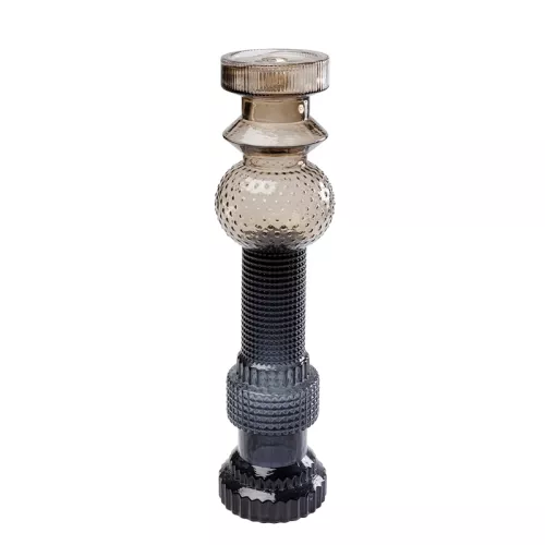 Ljusstake Block - Brun/Grå 49cm