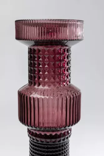 Ljusstake Block - Rosa/Svart 49cm