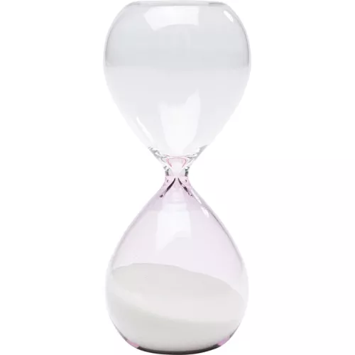 Timglas Timer klarglas rosa 17 cm