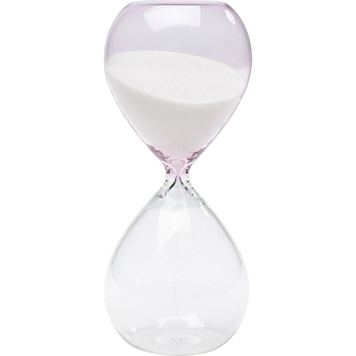 Timglas Timer klarglas rosa 17 cm