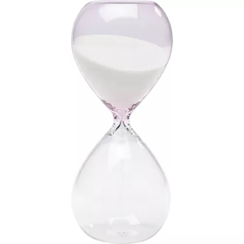 Timglas Timer klarglas rosa 17 cm