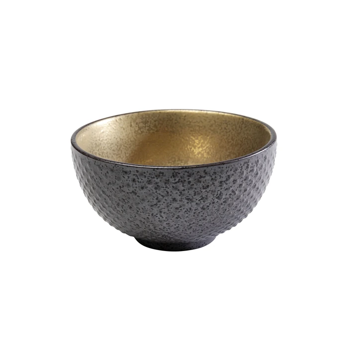Skål Diva svart och guld Ø11 cm