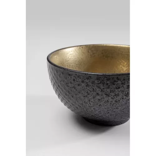 Skål Diva svart och guld Ø11 cm