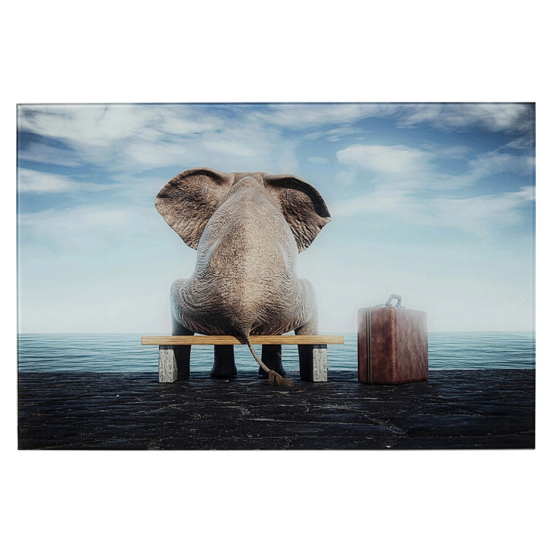 Tavla Resande Elefant - 60x40cm