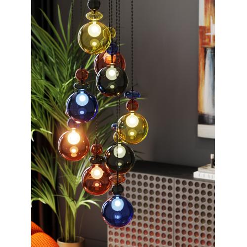 Taklampa Pendel Atrani - Flerfärgad