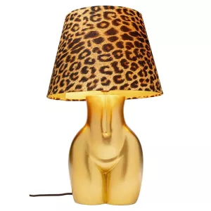 Lampa Kvinna - Guld/Leopard