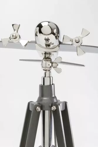 Skulptur Flygplan Stativ - Silver, 54cm