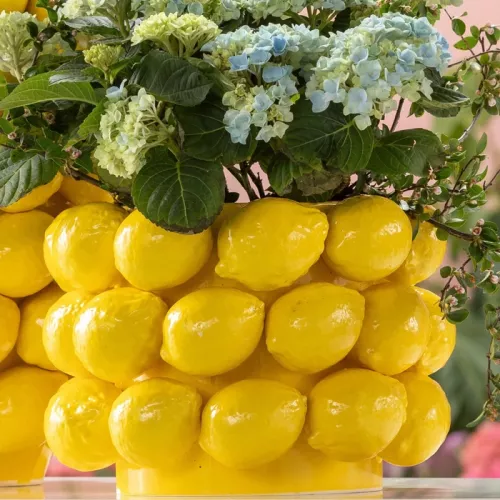 Vas Lemon - Gul, 19cm