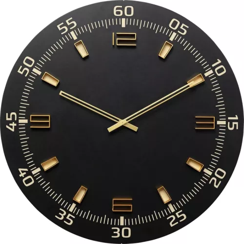 Väggklocka Milk Bar - Svart Ø60cm