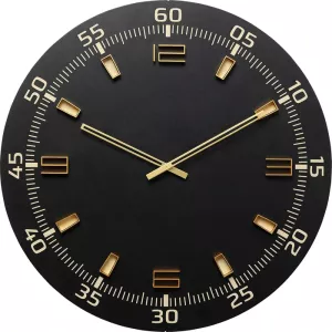 Väggklocka Milk Bar - Svart Ø60cm