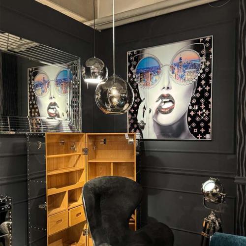 Tavla Kvinna New York City, 120x120cm