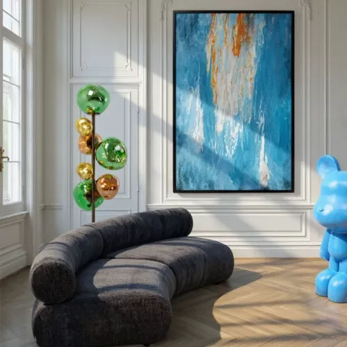 Tavla Artistas Blå, 120x180cm