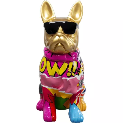 Dekorationsfigur Graffiti Dog flerfärgad 20 cm