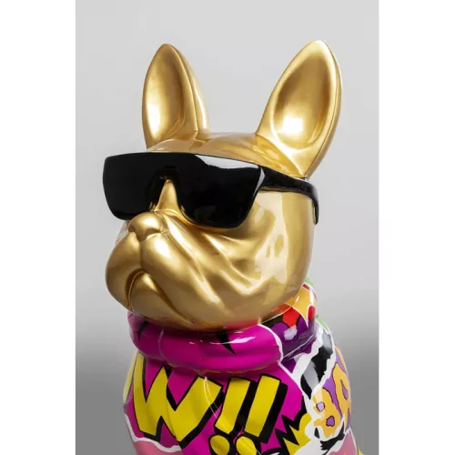 Dekorationsfigur Graffiti Dog flerfärgad 20 cm