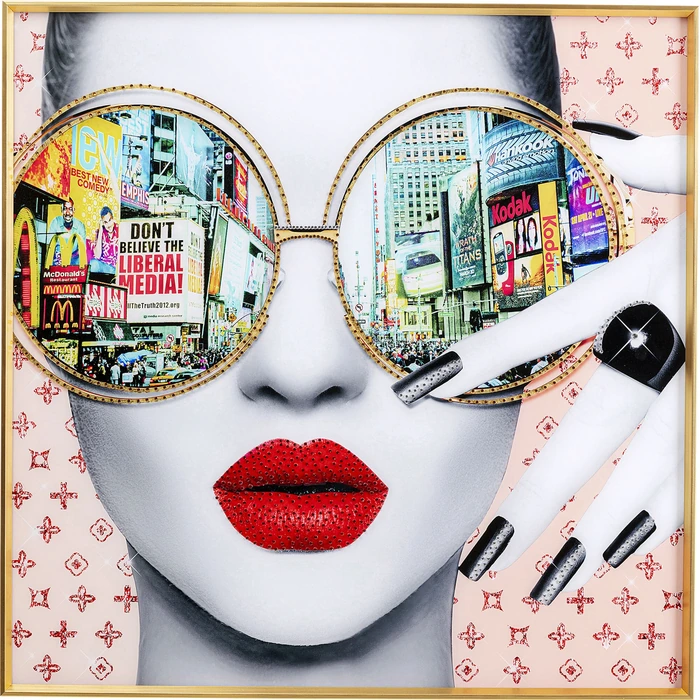 Tavla Times Square View 80x80 cm