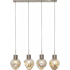 Taklampa Supernova Smoky, 120 cm, Grå/Silver, mått 160 x 110 x 25 cm, i huvudvy
