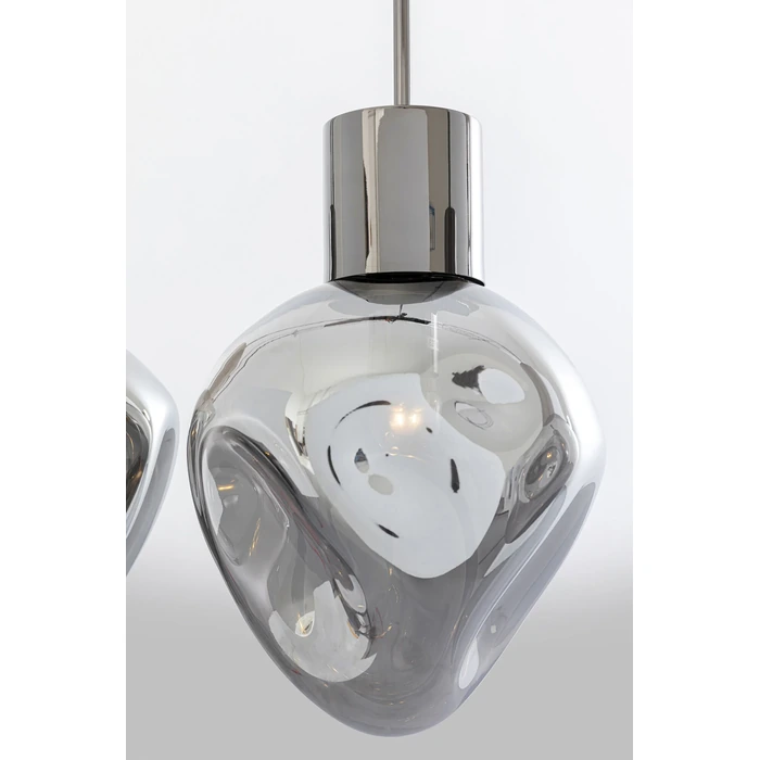 Taklampa Supernova Smoky, 120 cm, Grå/Silver, mått 160 x 110 x 25 cm, med fokus på material och ytstruktur
