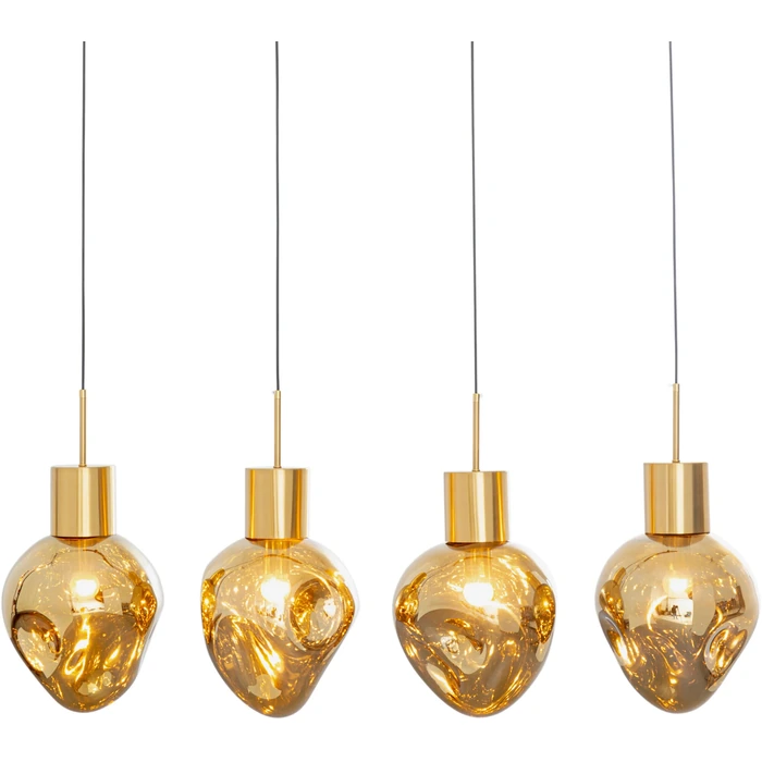Taklampa Supernova Amber, 120 cm, Guld, mått 160 x 110 x 25 cm, i huvudvy