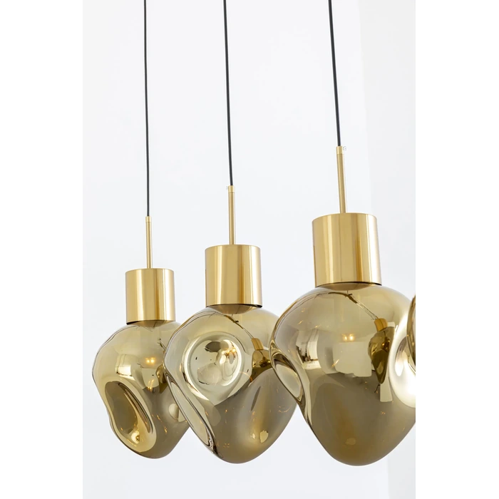 Taklampa Supernova Amber, 120 cm, Guld, mått 160 x 110 x 25 cm, med fokus på material och ytstruktur