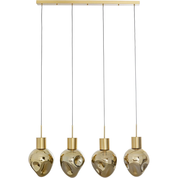Taklampa Supernova Amber, 120 cm, Guld, mått 160 x 110 x 25 cm, sedd bakifrån