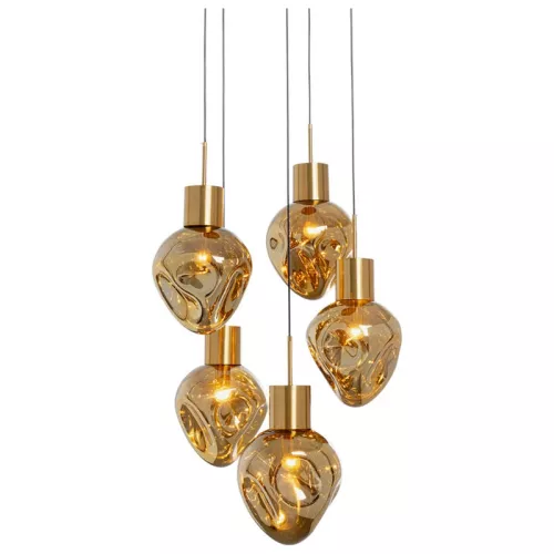 Taklampa Pendel Dough - Guld/Bärnsten