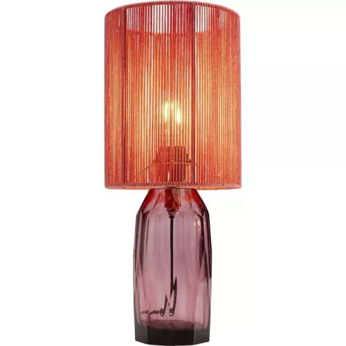 Bordslampa Tråd och Glas – Rosa, 42 cm