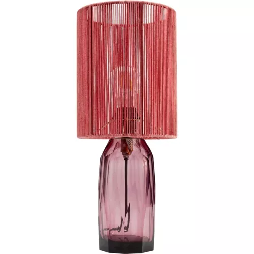Bordslampa Tråd och Glas – Rosa, 42 cm