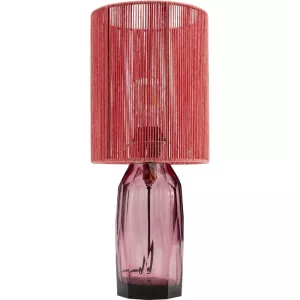Bordslampa Tråd och Glas – Rosa, 42 cm