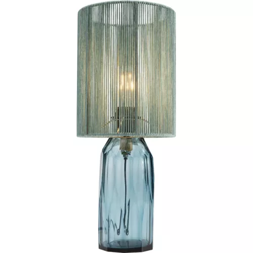 Bordslampa Tråd och Glas – Blå, 42 cm