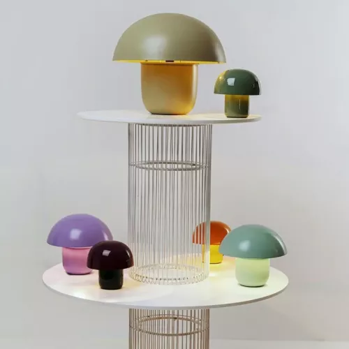 Bordslampa Mushroom ljusgrön, 44 cm