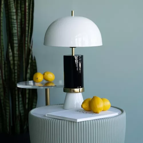 Bordslampa Josy Jill svart/vit 51 cm