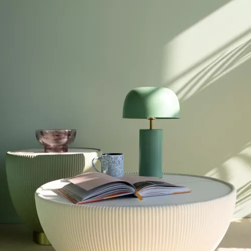 Bordslampa Loungy salviagrön 38 cm