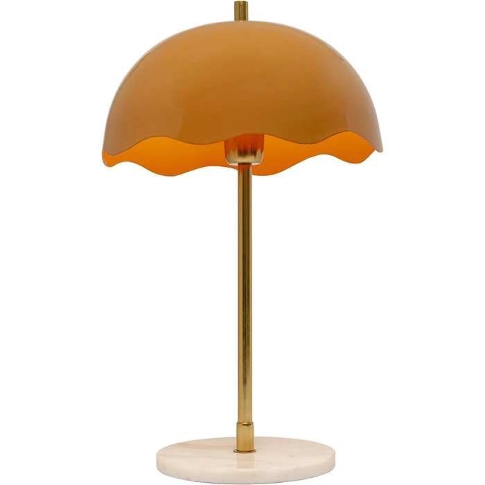 Bordslampa Lily orange med marmorfot 50 cm