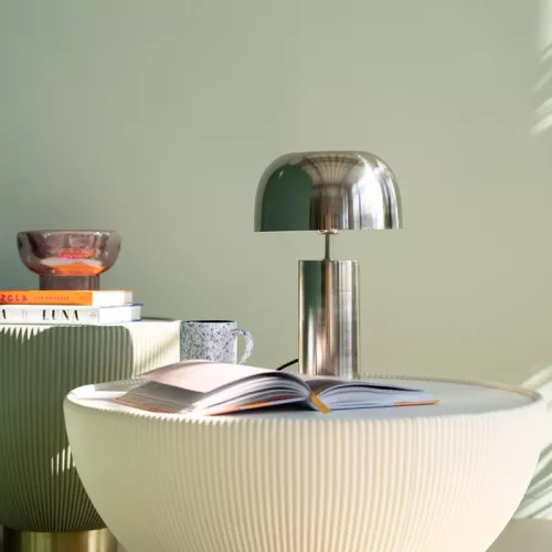 Bordslampa Kupol krom 38 cm