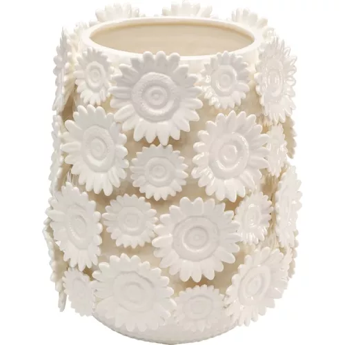 Vas Sunflowers Vit 30 cm