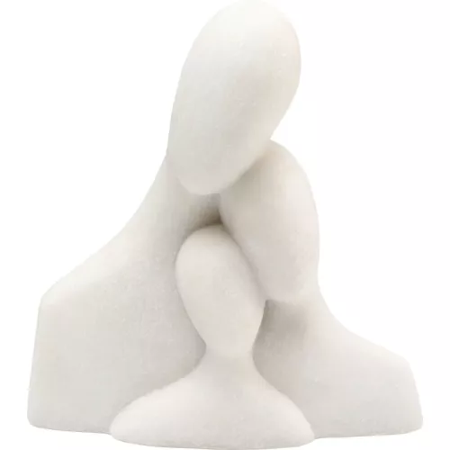 Dekorationsfigur Soft Family vit, 30 cm