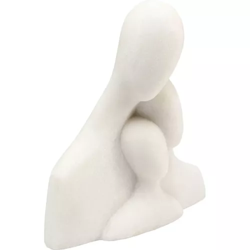 Dekorationsfigur Soft Family vit, 30 cm