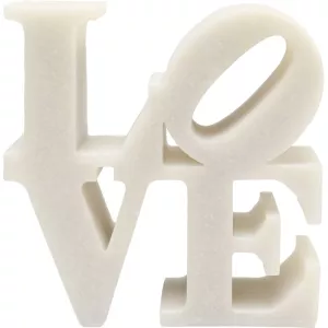 Dekoration Soft Love vit 19 cm
