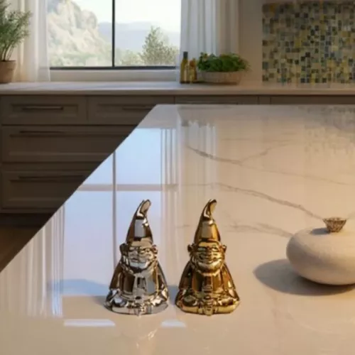 Salt och Pepparset – Tomtar Silver/Guld (2/Set)