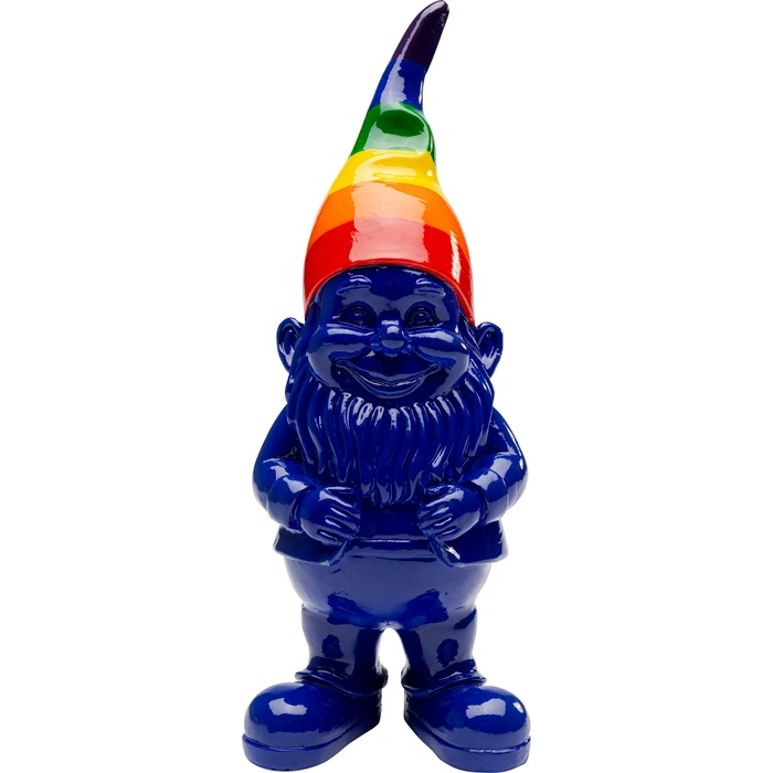 Dekorationsfigur Tomte Standing blå