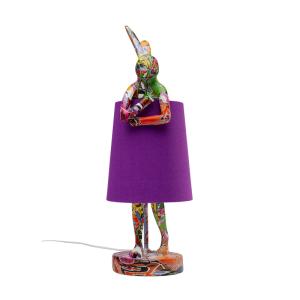 Bordslampa Rabbit Graffitti/Lila, 50cm