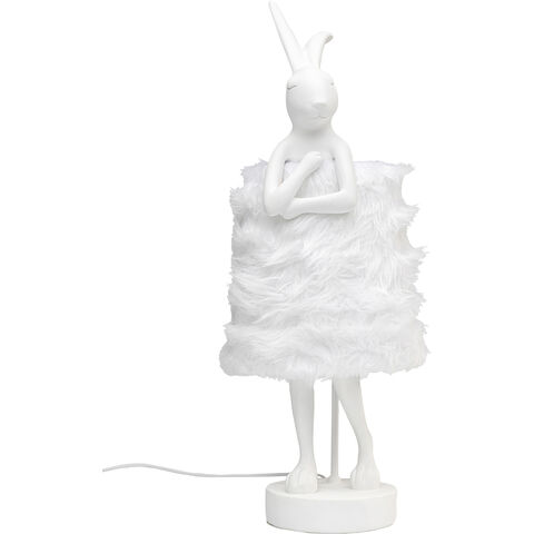 Bordslampa Rabbit Vit Päls 68cm
