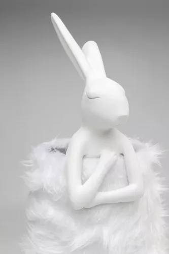 Bordslampa Rabbit Vit Päls 68cm