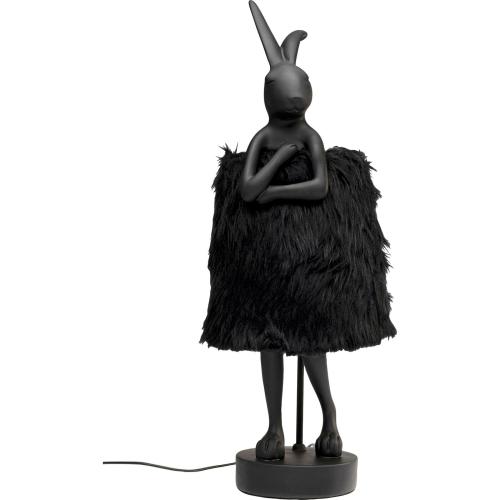 Bordslampa Rabbit Svart Päls, 68cm