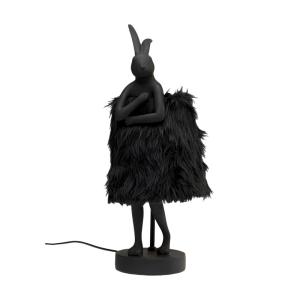 Bordslampa Rabbit Svart Päls, 50cm